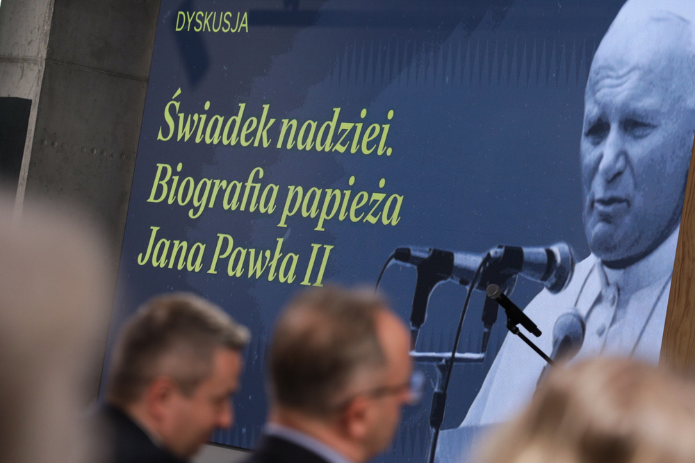 Spotkanie z George'em Weiglem – 13 maja 2024. Fot. Mikołaj Bujak (IPN)