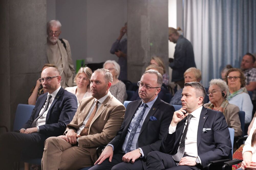 Spotkanie z George'em Weiglem – 13 maja 2024. Fot. Mikołaj Bujak (IPN)