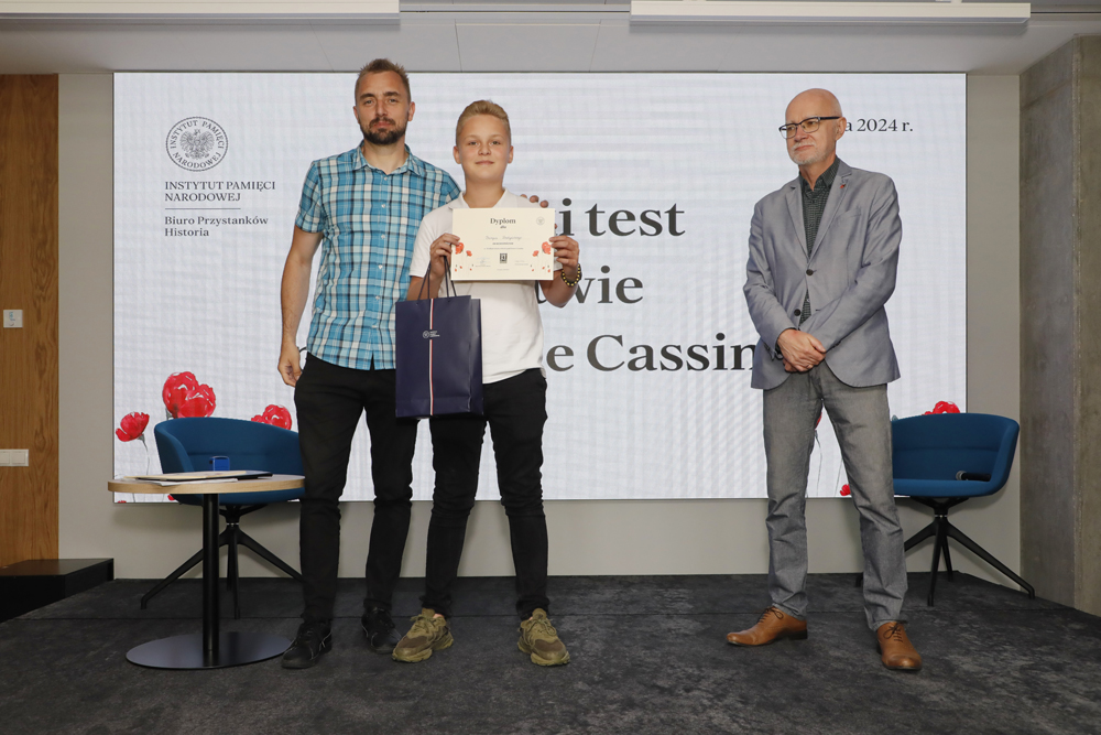 „Wielki test o bitwie pod Monte Cassino” – Warszawa, 20 maja 2024 r. Fot. Piotr Życieński (IPN)