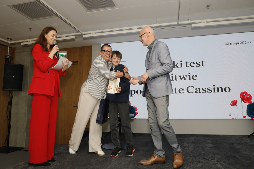 „Wielki test o bitwie pod Monte Cassino” – Warszawa, 20 maja 2024 r. Fot. Piotr Życieński (IPN)