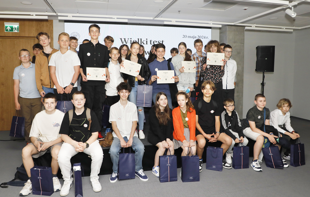 „Wielki test o bitwie pod Monte Cassino” – Warszawa, 20 maja 2024 r. Fot. Piotr Życieński (IPN)