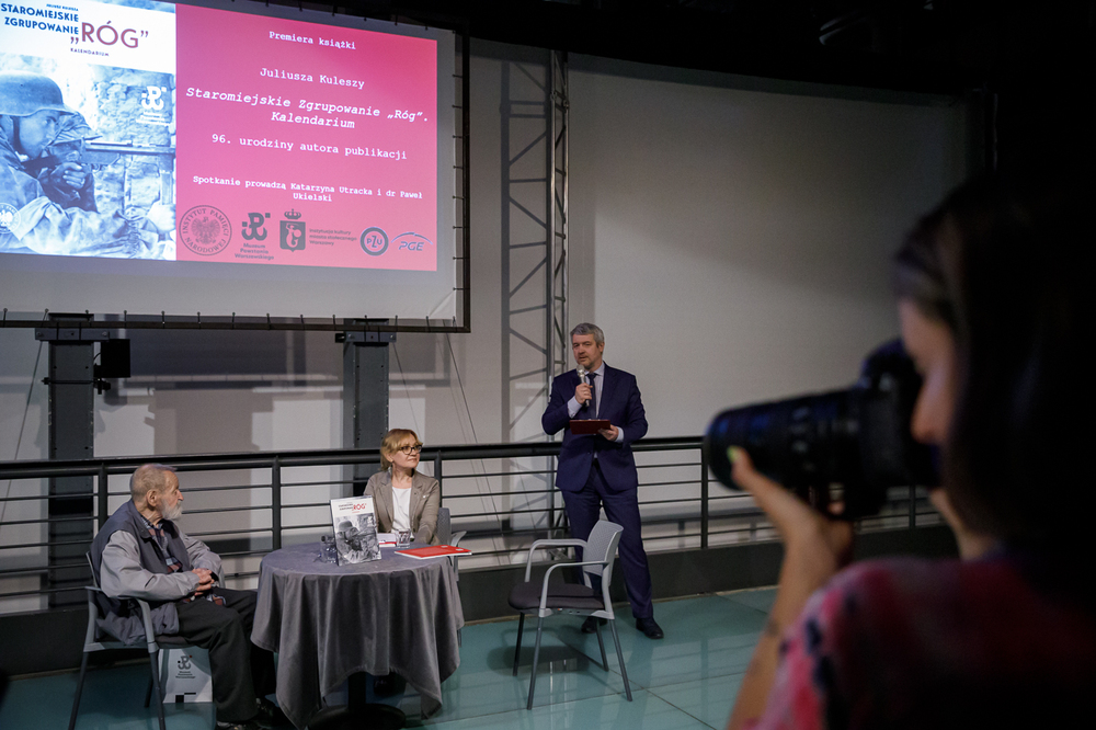 Premiera książki Juliusza Kuleszy „Staromiejskie Zgrupowanie »Róg«. Kalendarium” – Warszawa, 21 maja 2024. Fot. Sławek Kasper (IPN)