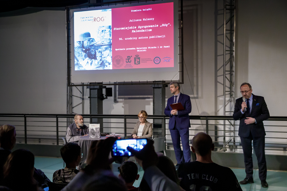 Premiera książki Juliusza Kuleszy „Staromiejskie Zgrupowanie »Róg«. Kalendarium” – Warszawa, 21 maja 2024. Fot. Sławek Kasper (IPN)