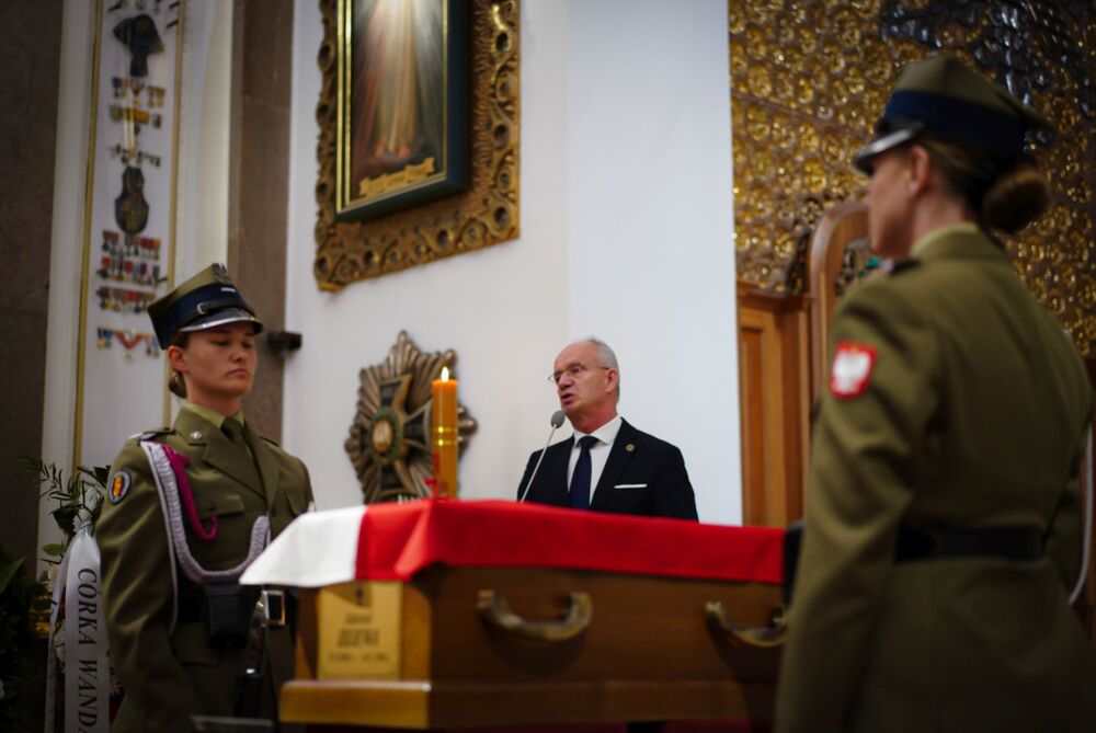 Pogrzeb Edwarda Dziewy ps. „Ostoja”, „Jeremi” – Warszawa, 23 maja 2024. Fot. Mateusz Niegowski (IPN)