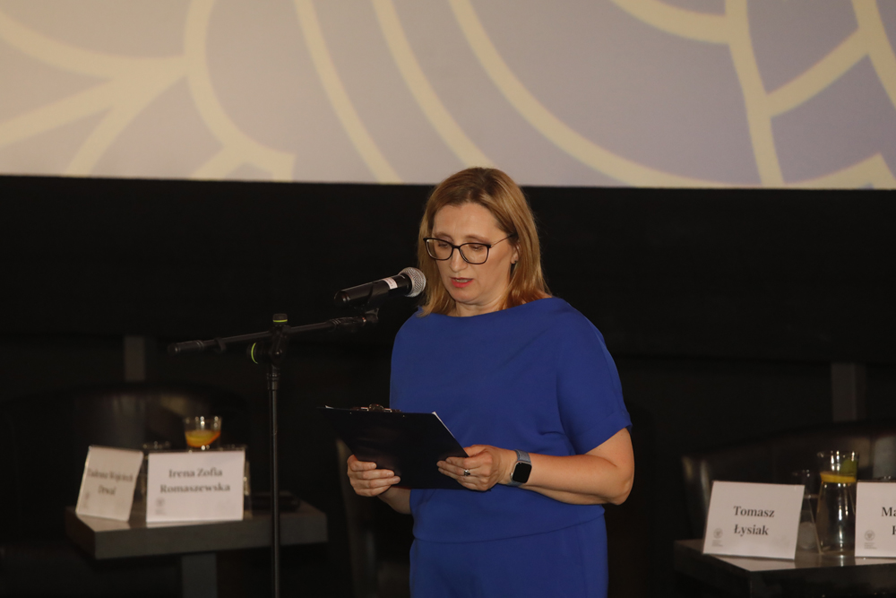 „Którzy ogień podsycą…” – premierowy pokaz filmu – Warszawa, 22 maja 2024. Na zdj. dyrektor AIPN Marzena Kruk. Fot. Piotr Życieński (IPN)