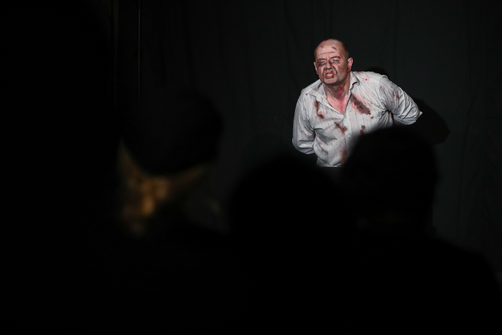 Monodram Przemysława Tejkowskiego „Melduję Tobie Polsko. Rotmistrz Pilecki” – Warszawa, 25 maja 2024. Fot. Sławek Kasper (IPN)