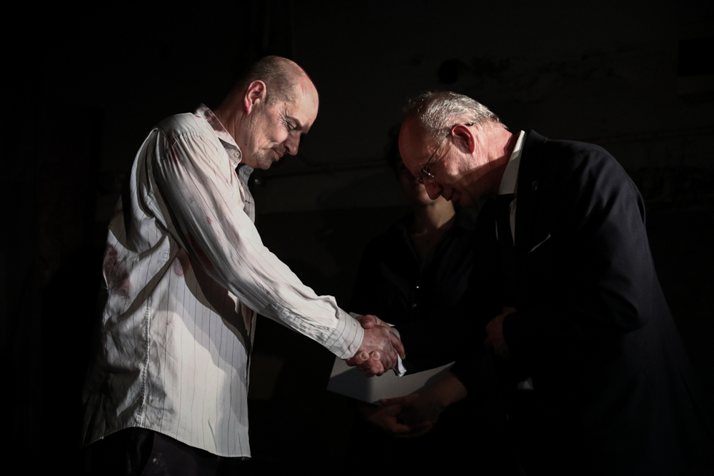 Monodram Przemysława Tejkowskiego „Melduję Tobie Polsko. Rotmistrz Pilecki” – Warszawa, 25 maja 2024. Fot. Sławek Kasper (IPN)