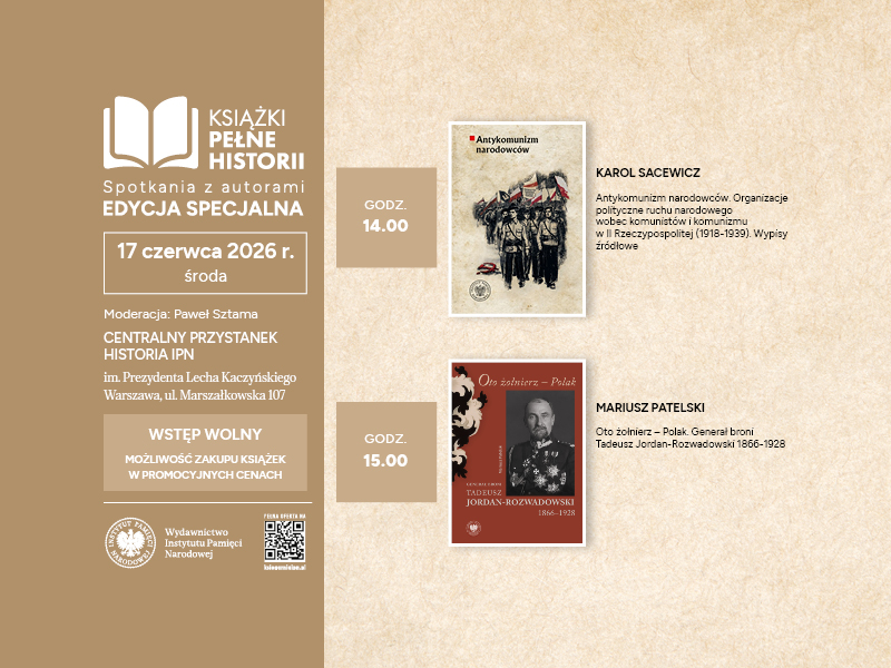 Spotkania z cyklu „Książki Pełne Historii” – edycja specjalna Sygnety Wydawnictwa IPN