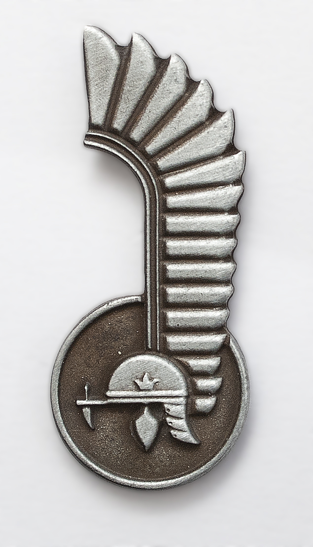 A pin modelled on the badge of the First Armed Division, issued on the 75th anniversary of the Allies’ landing in Normandy and the Battle od Falaise