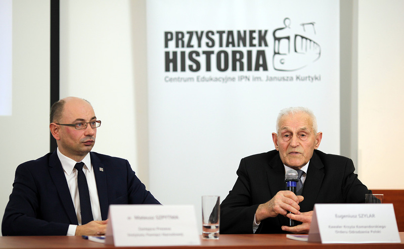 Deputy President of the IPN Dr Mateusz Szpytma and Eugeniusz Szylar during the European Day of Remembrance for the Righteous (photo by Marcin Jurkiewicz)