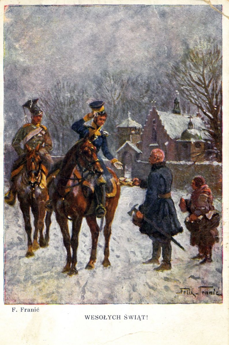 Christmas card. F. Franić. Paweł Policzkiewicz&#039;s private collection