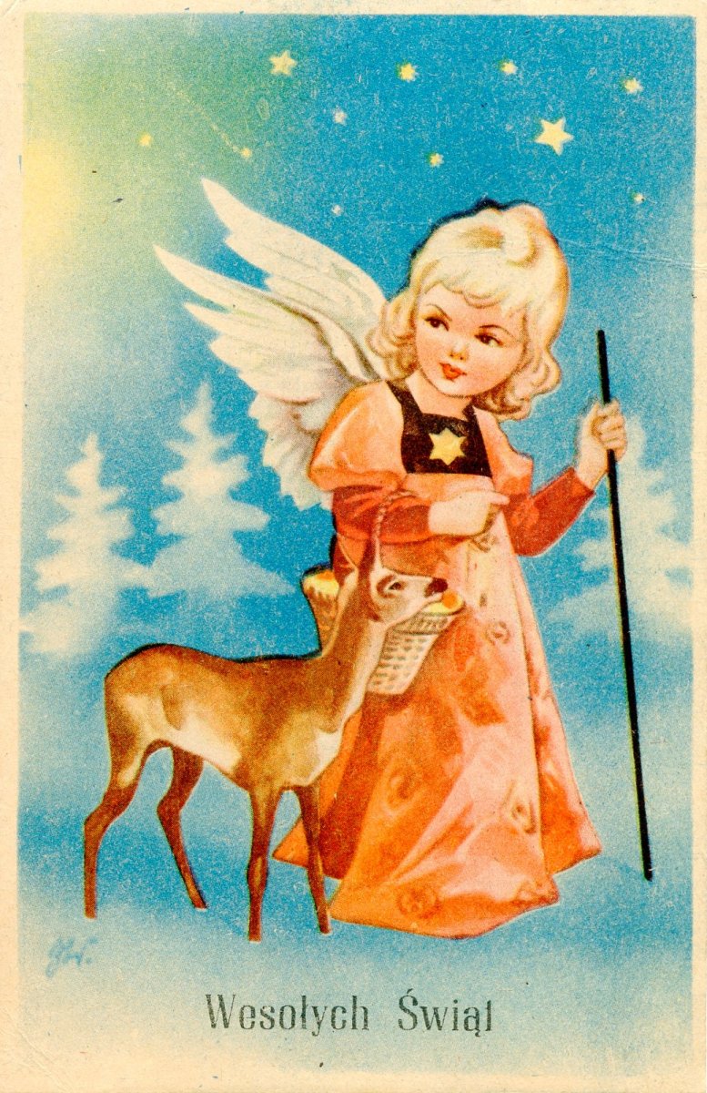 Christmas card from 1952. AIPN Łódź