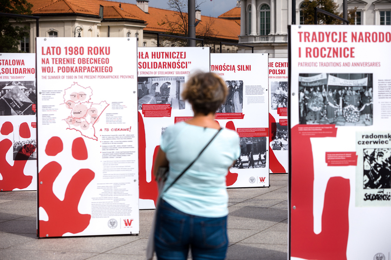 The &quot;This is where Solidarity was born&quot; exhibition in Warsaw