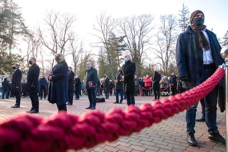 Lidia Lwow-Eberle's funeral ceremony, Warsaw 22 January 2021; Photo: Sławek Kasper