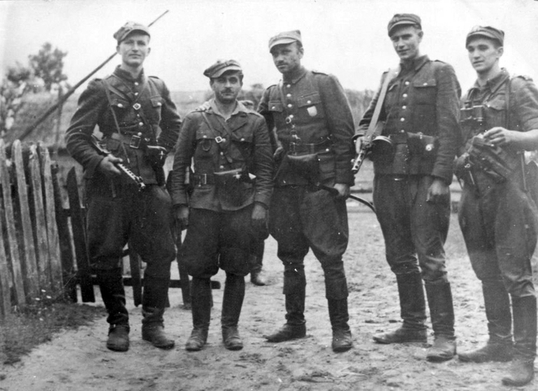The staff of the Home Army's 5th Vilna Brigade