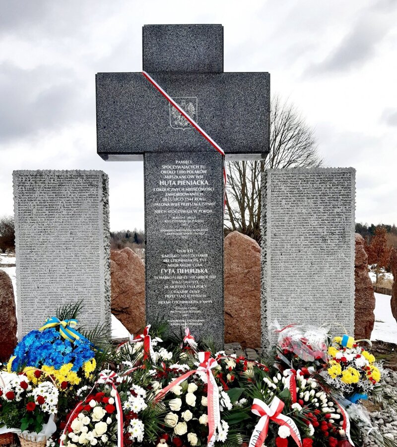 Cross at the Cemetery in Huta Pieniacka