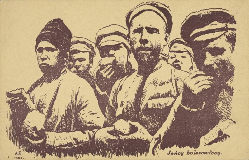 1920 "Bolshevik prisoners" postcard