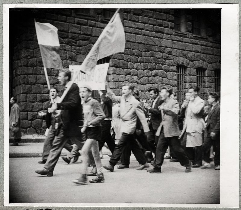 1956: protesters in Poznań