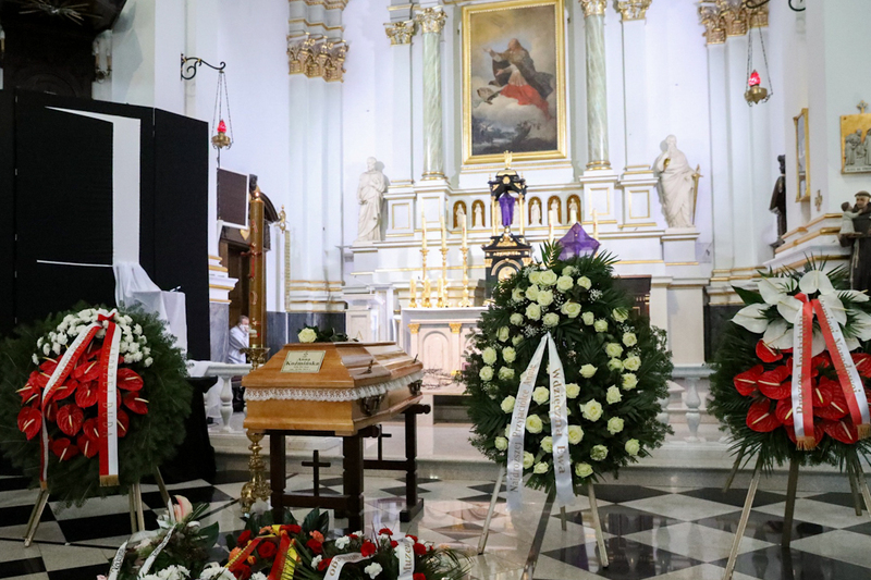 Funeral ceremony of Anna Koźmińska. Photo: Sławek Kasper (IPN)