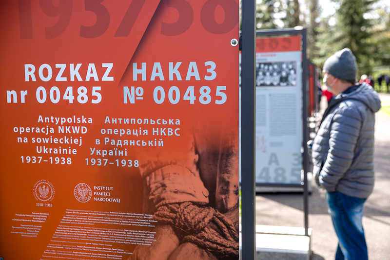 The "Order No. 00485. Anti-Polish Operation of the NKVD in Soviet Russia, Pułtusk, 27 April 2021; Photos: Sławek Kasper IPN