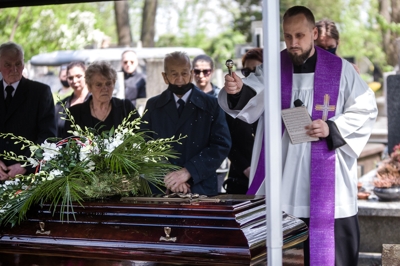Janina Sobiczewska's funeral; Warsaw 18 May 2021, Photo: Sławek Kasper