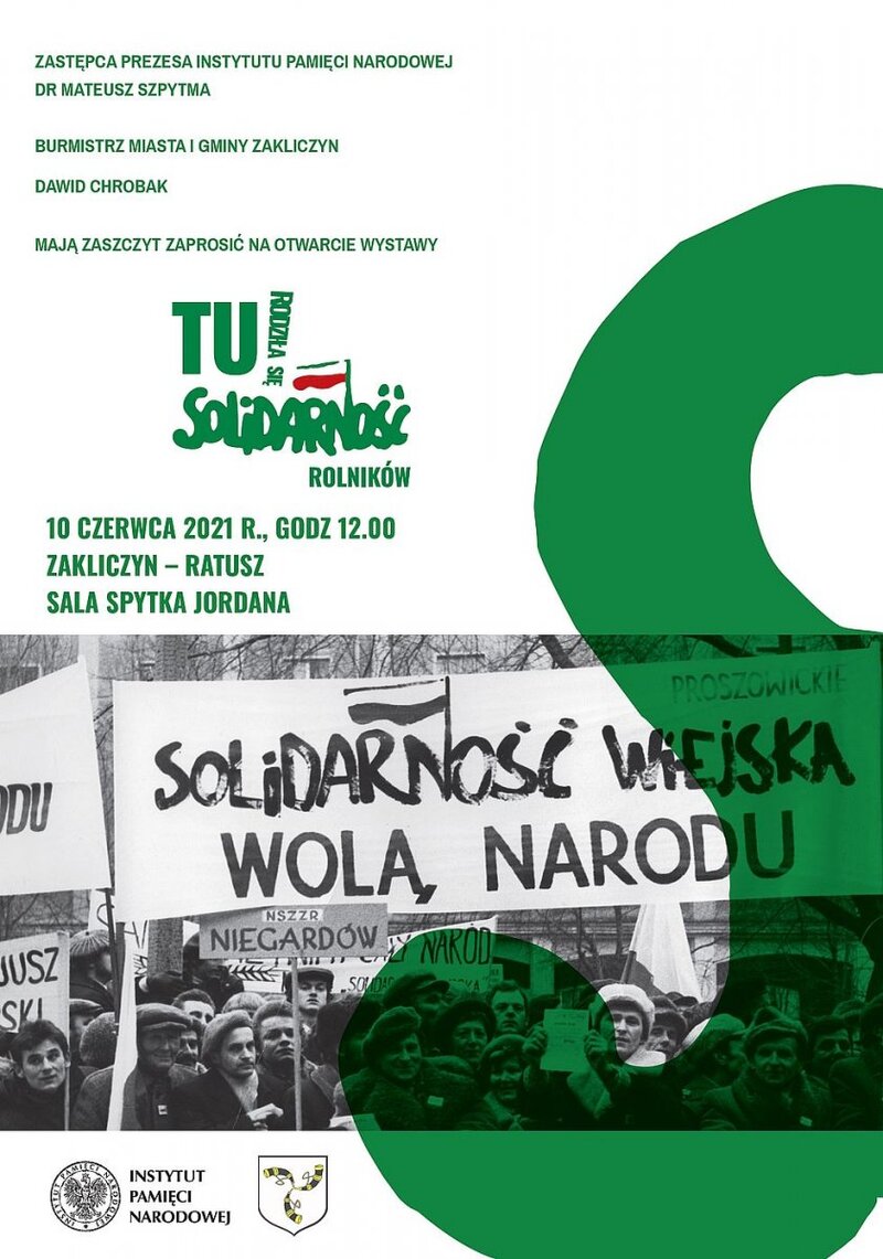 Otwarcie wystawy Zielona Solidarność w Zakliczynie