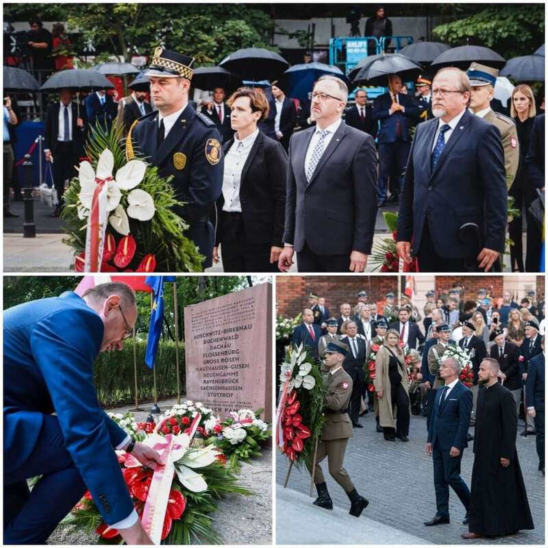 The IPN's Deputy Presidents commemorating the Warsaw Uprising general image