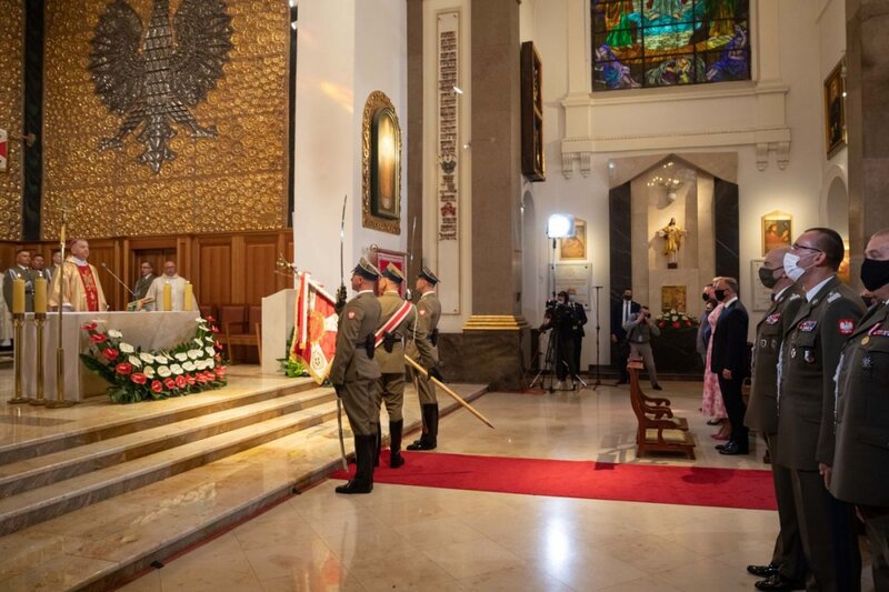 The mass in Polish Army Field Cathedral in Warsaw, 15 August 2021