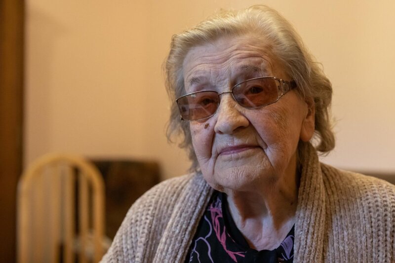 Wanda Bortkiewicz's 98th birthday. Photo: Mikołaj Bujak (IPN)
