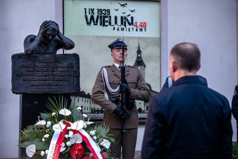 Celebrations of the anniversary of the outbreak of World War II in Wieluń. Photo: Sławek Kasper (IPN)