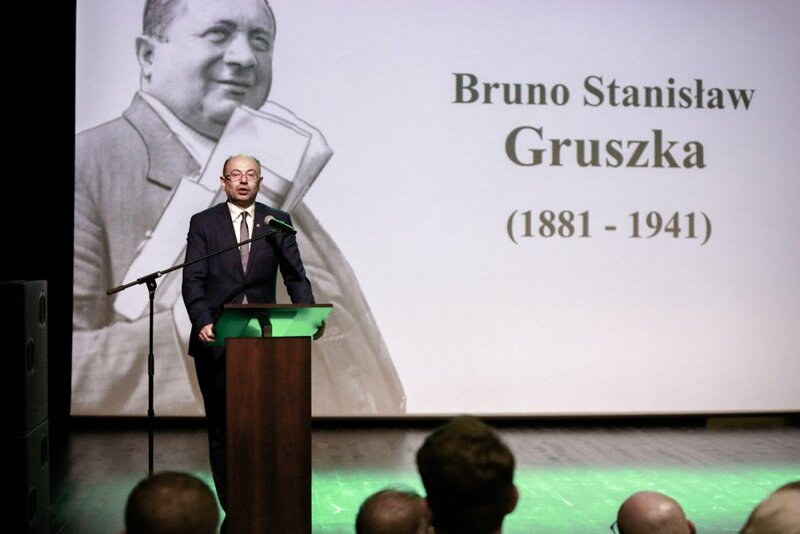 The unveiling of a tombstone on the grave of Bruno Gruszka in Radymno – 24 September 2021