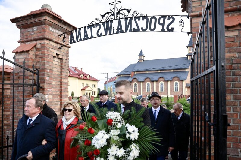 The unveiling of a tombstone on the grave of Bruno Gruszka in Radymno – 24 September 2021