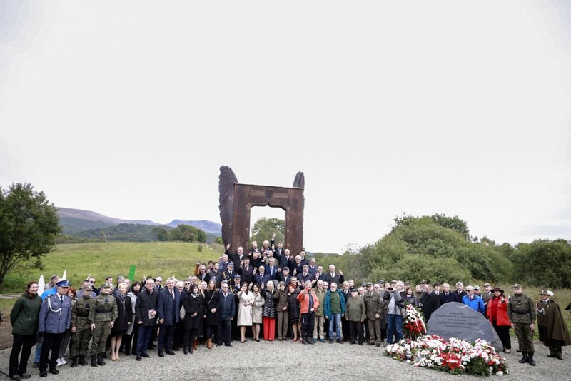 The unveiling of a monument dedicated to the People of Freedom and Solidarity from the Bieszczady Mountains; Photo: Sławek Kasper