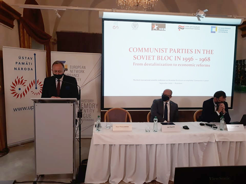 Deputy President Karol Polejowski opening the "Communist Parties in the Soviet Bloc in the Years 1956-1968. From de-Stalinization to Economic Changes" conference