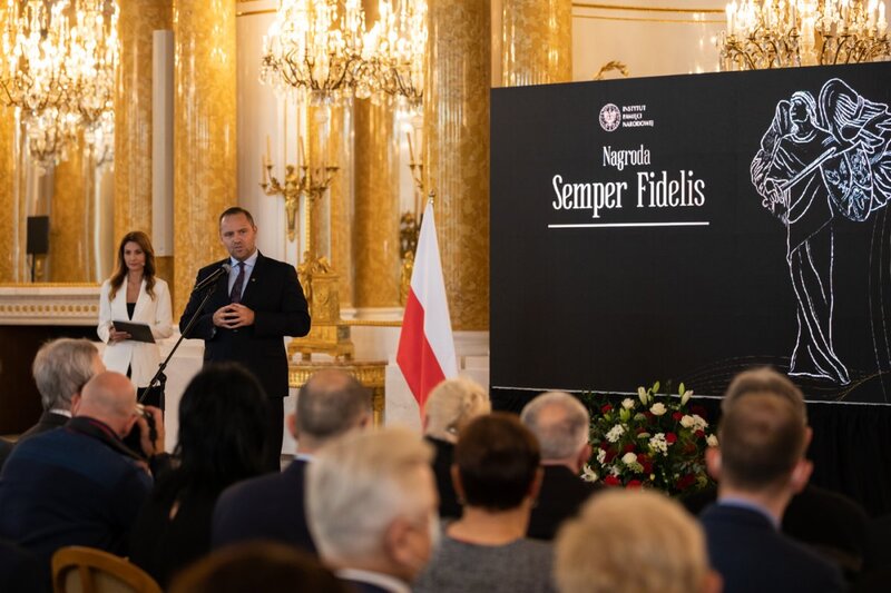 The ceremony of awarding the "Semper Fidelis" Prize. Photo: Mikołaj Bujak (IPN)