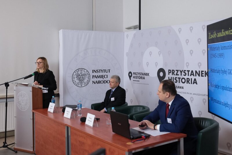 Conference organized by the IPN Archive to celebrate the World Day for Audiovisual Heritage, Warsaw, 27 October 2021; photo: M. Bujak