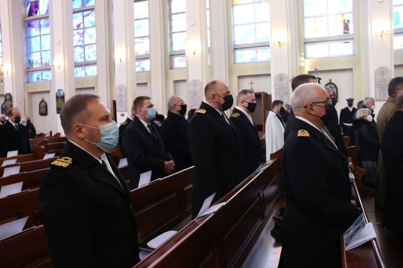 The funeral ceremonies of the late Captain Adam Rychel, the late Petty Officer 3rd Class Karol Martyński and the late Seaman Henryk Zając; 24 November 2021, Gdynia