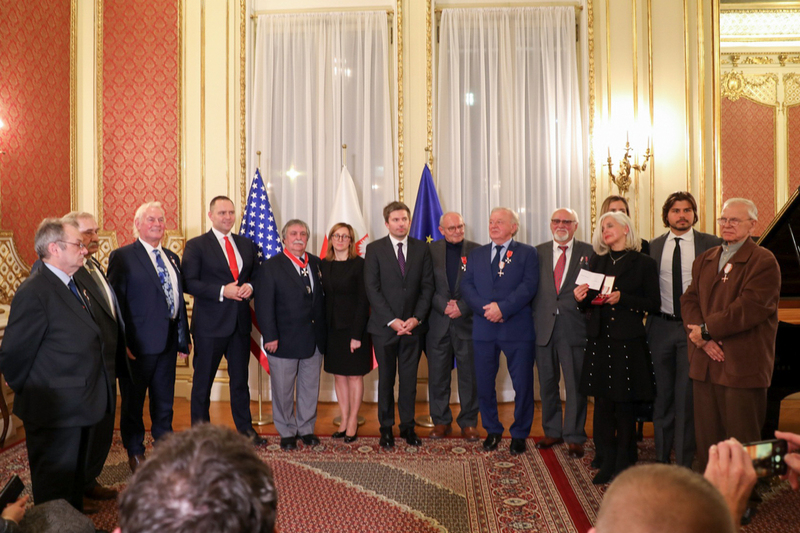 The ceremony of presenting Crosses of Freedom and Solidarity – Consulate General of the Republic of Poland in New York, 30 November 2021; photo: A. Garnik
