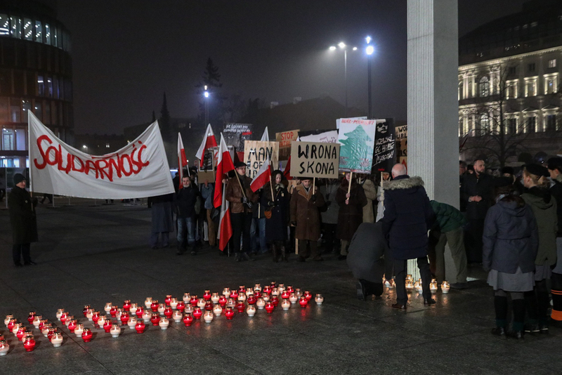 In Tribute To Victims of Martial Law. Light the Light of Freedom; Warsaw, 13 December 2021; photo: S. Kasper