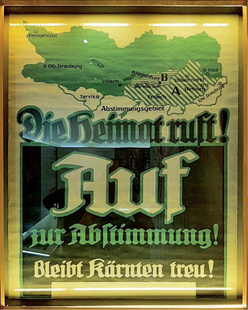 Propaganda poster about plebiscites in Schleswig and Carinthia after World War I