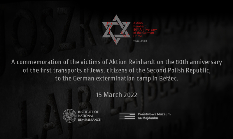 80th anniversary of the first mass deportations of Jews to the German extermination camp in Bełżec