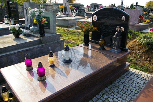 Cemetery in Miechów; the present family tomb, where Katarzyna Baranek (nee Kopeć) is also buried. Photo: Jakub Ryba (IPN)
