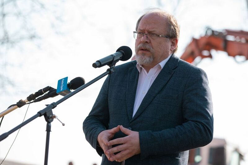 Director of the IPN’s  Office for Commemorating the Struggle and Martyrdom, Adam Siwek; Chrzowice, Prószków County, Opole Voivodeship, 23 March 2022; Photo: M. Bujak