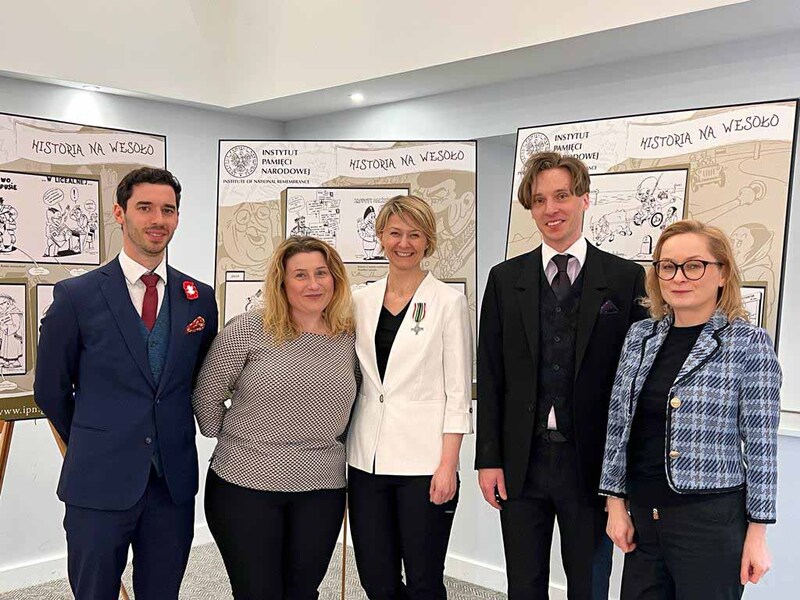 The opening of the IPN exhibition and workshops for students at the Polish Club in Nottingham – 23 April 2022