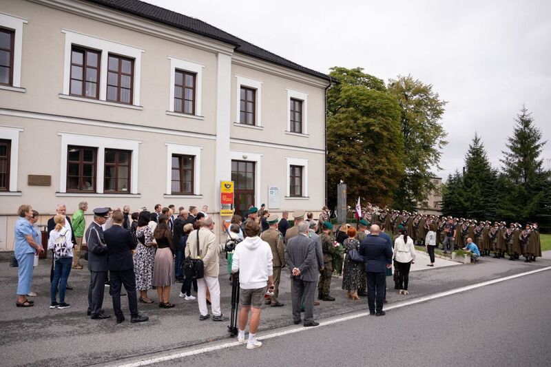 The commemoration of the defenders of the tunnel and railway station near Jabłonków (Czech Republic), 23 August 2022; Photo: Mikołaj Bujak IPN
