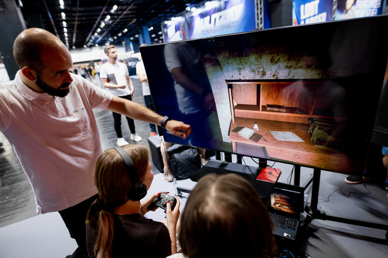 The IPN New Technology Division at the largest computer games fair - GAMESCOM; Photo:. Aneta Wigłasz