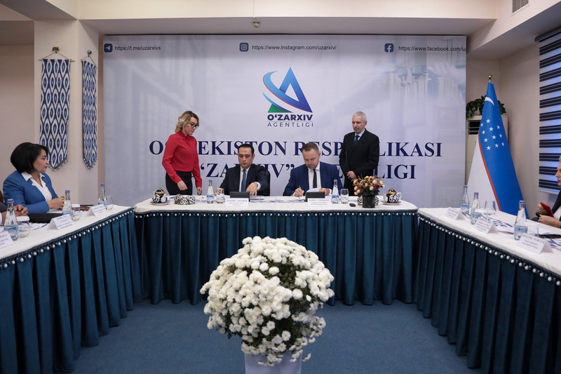 Signing Memorandum of Cooperation between Institute of National Remembrance and National Archive of Uzbekistan – Tashkent, 4 October 2022. Photo: Mikołaj Bujak (IPN)
