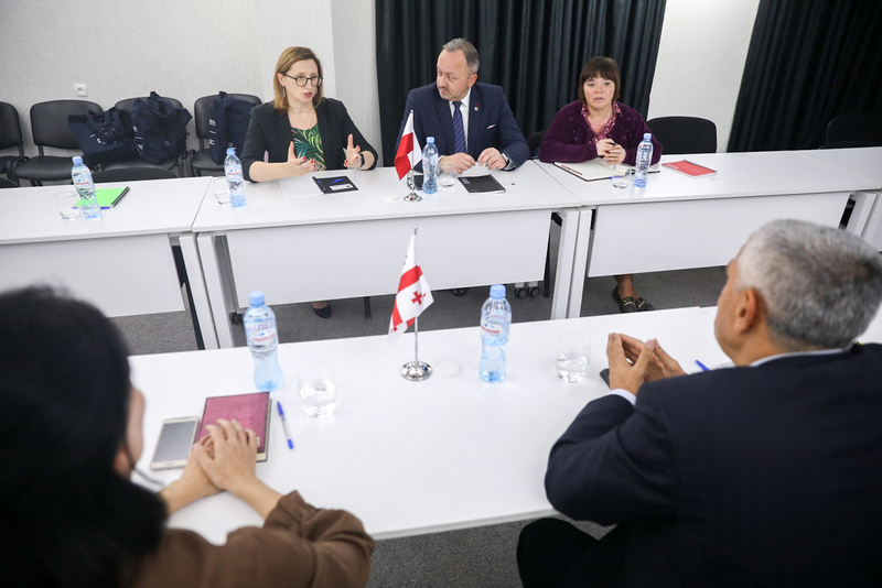 Meeting of the IPN representatives with Director of the Archive of the Ministry of Internal Affairs Badri Cherkezishvili – Tbilisi, 3 October 2022. Photo: Sławek Kasper (IPN)