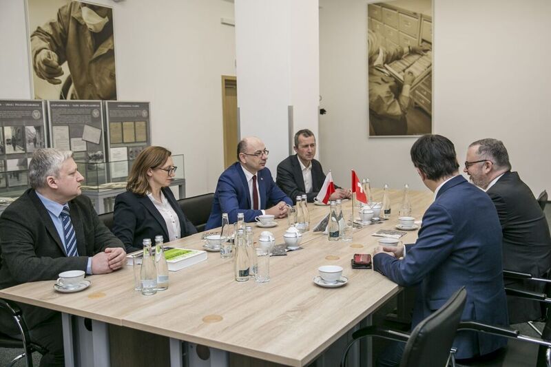 The visit of Swiss diplomats in the IPN Archive — Warsaw, 3 February 2023; photo: Katarzyna Adamów (IPN)