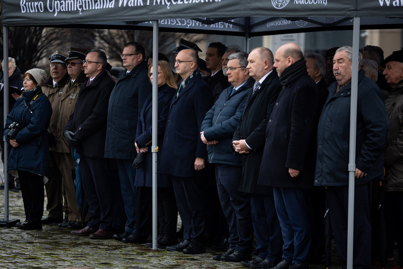 A ceremonial unveiling of a new commemoration - an integral part of the monument to the Fallen and Murdered in the East monument on the anniversary of the Russian aggression against Ukraine; Warsaw, 24 February 2023.